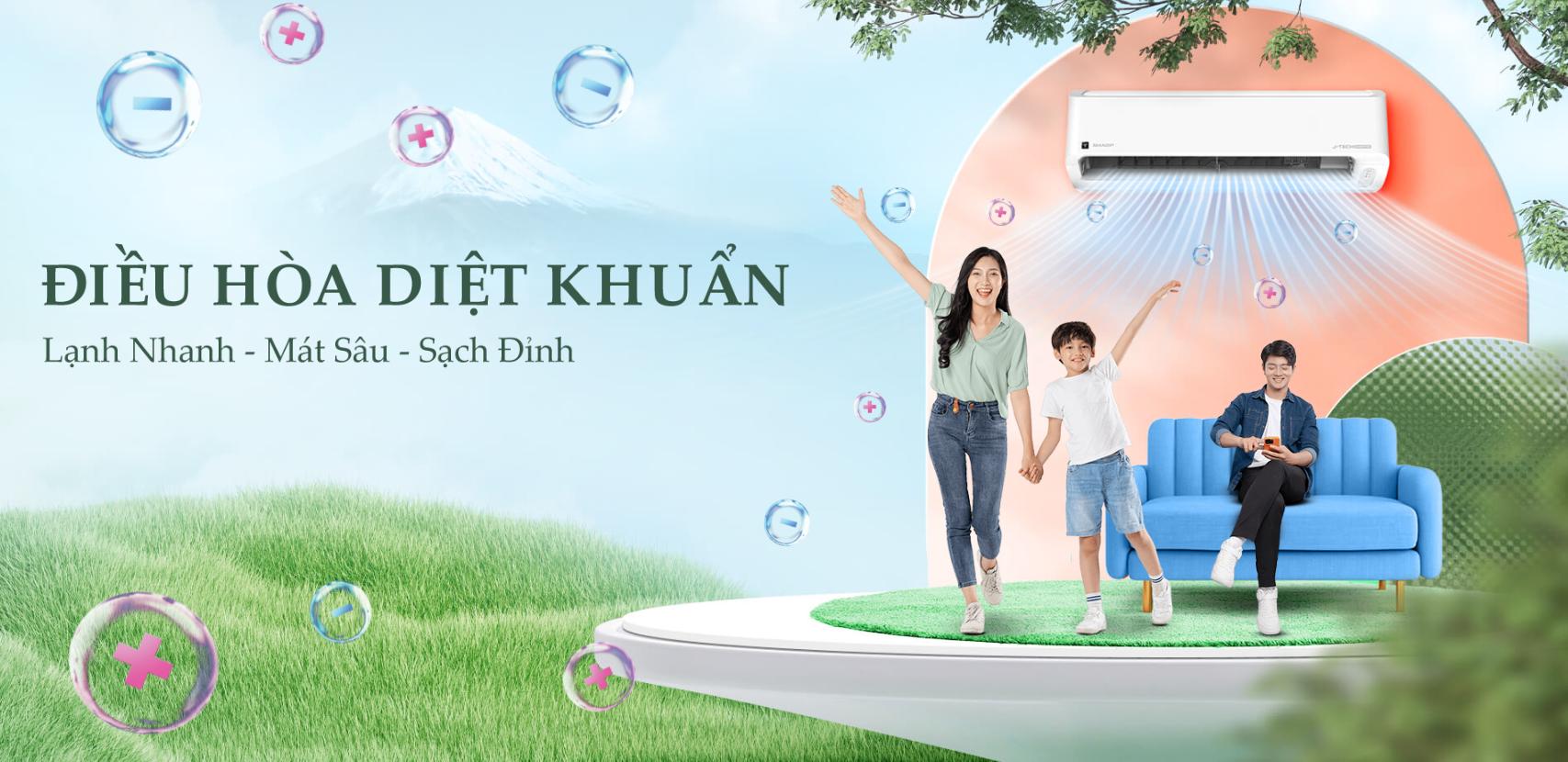 Máy lạnh Sharp Inverter 1 HP AH-XP10DSW