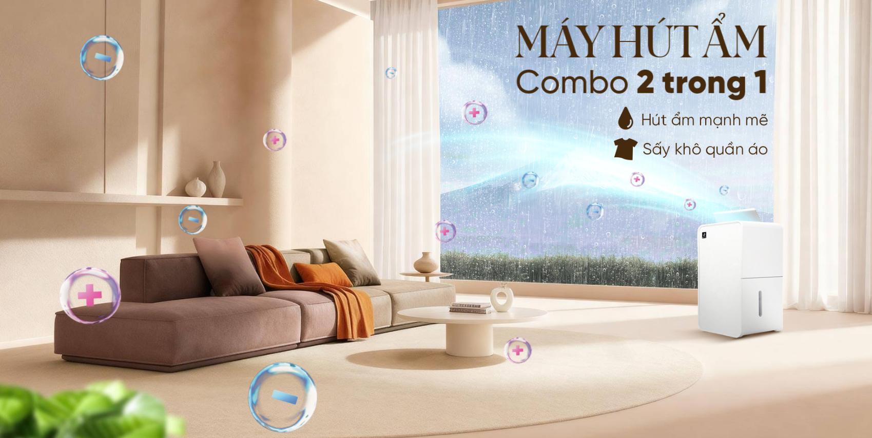Máy hút ẩm Sharp DW-P12HV-W