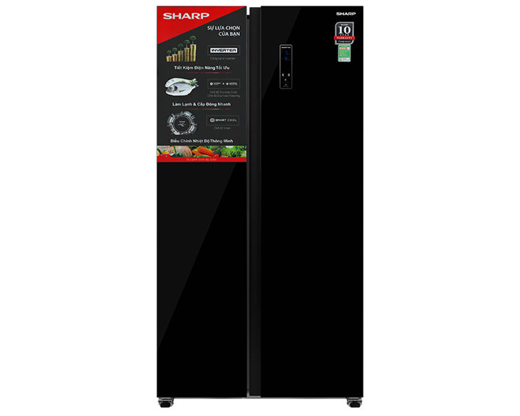 Tủ lạnh Sharp Inverter 442 Lít SJ-SBX440VG-BK