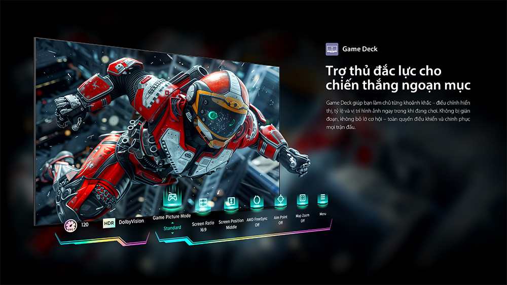 Tính năng Game Deck Tivi Mini LED Toshiba AI 4K 55 inch 55Z670RP
