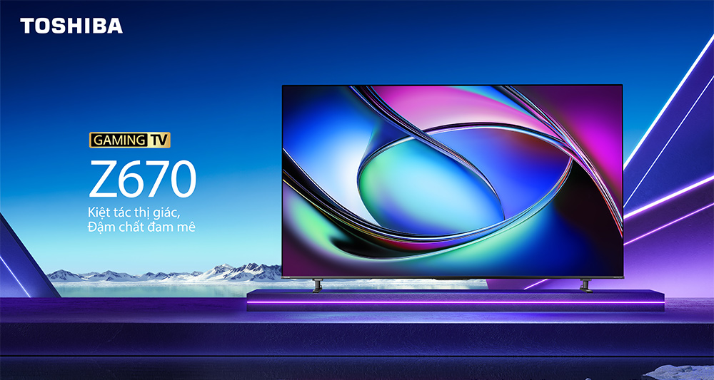 Smart Tivi Mini LED Toshiba AI 4K 55 Inch 55Z670RP