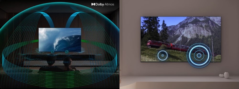 Công nghệ âm thanh OTS Lite với Dolby Atmos trên Tivi Samsung QA77S90F