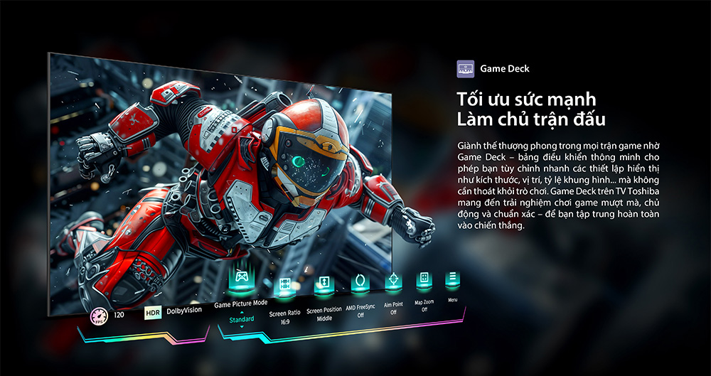 Game Deck Tivi Toshiba AI 4K 50 inch 50C350RP