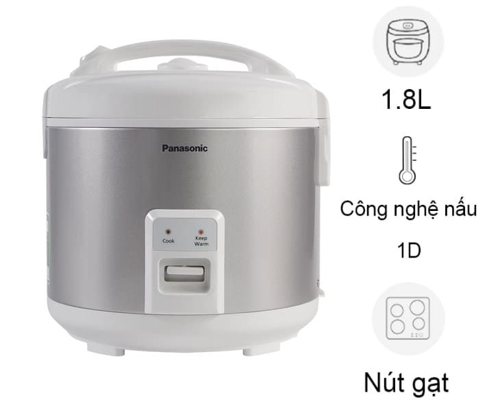 Nồi cơm nắp gài Panasonic 1.8 lít SR-MVN18LRAX