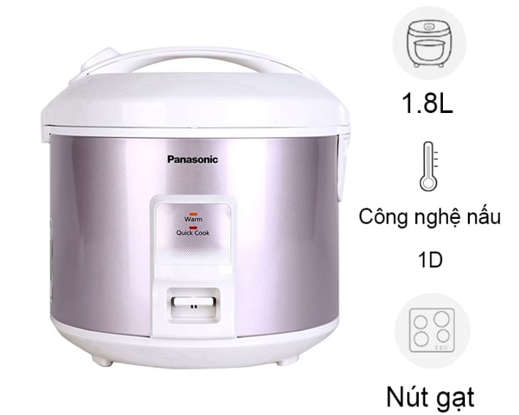 Nồi cơm nắp gài Panasonic 1.8 lít SR-MVQ18FRAX