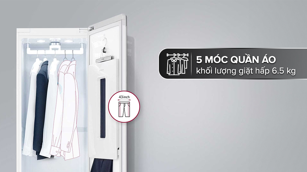 Tủ chăm sóc quần áo LG Inverter 5 móc S5MB