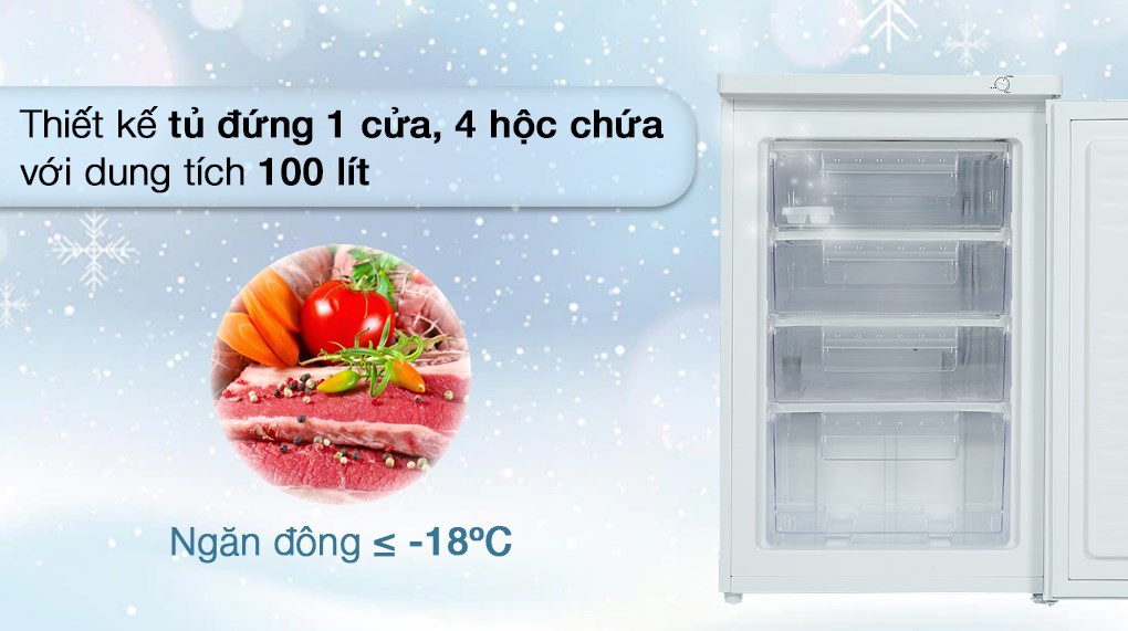 Tủ đông Alaska 100 lít IF 11 - Tổng quan thiết kế