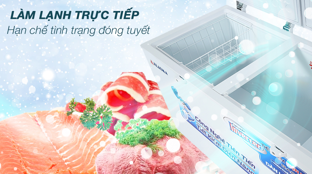 Tủ đông Alaska Inverter 419 lít HB 550CI - Công nghệ làm lạnh Tủ đông Alaska Inverter 419 lít HB 550CI - Công nghệ làm lạnh