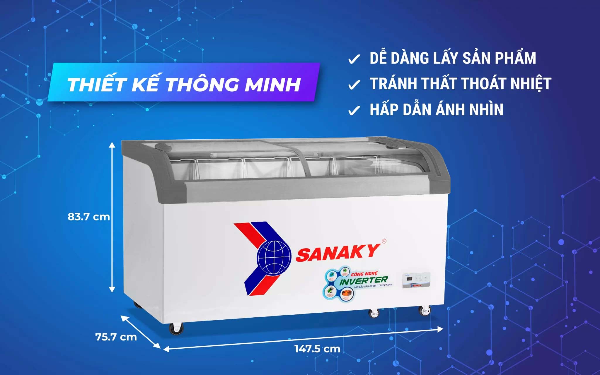 Tủ Đông Sanaky 500 Lít VH-899K3A