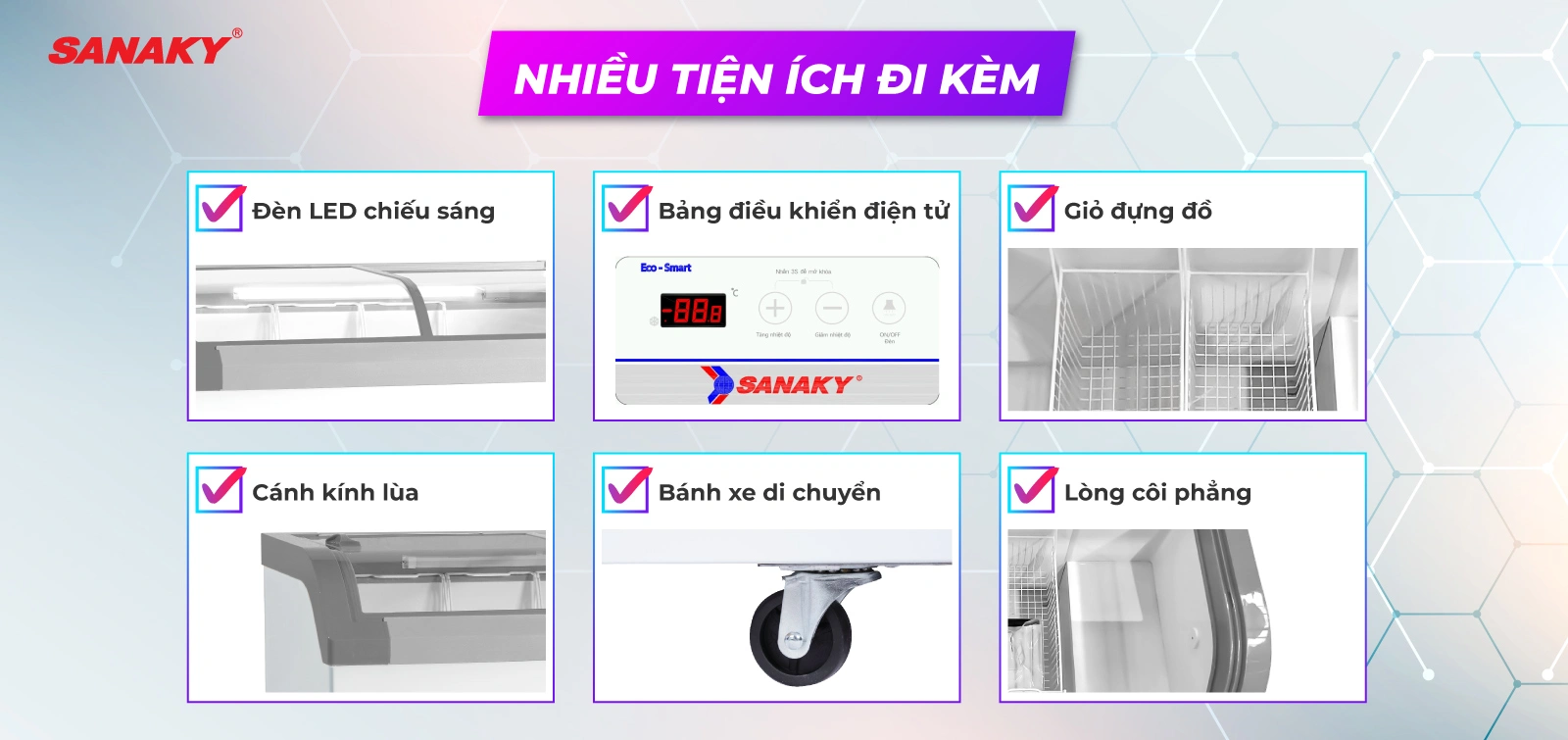 Tủ Đông Sanaky 500 Lít VH-899KA
