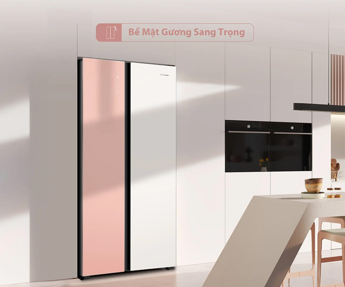 Tủ lạnh Hisense Inverter 519 lít RS668N4EW-PU