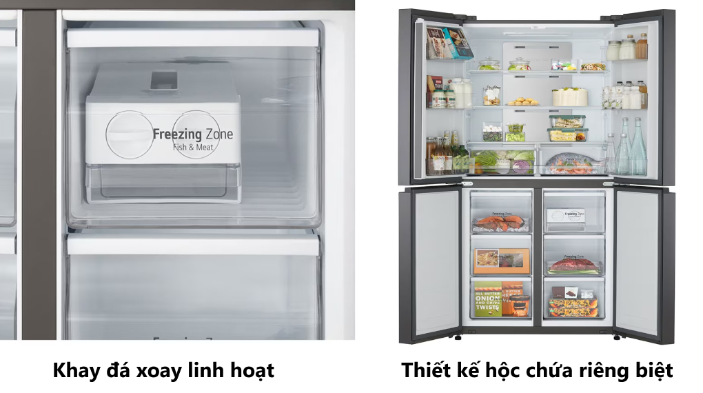 ngăn kệ Tủ lạnh LG Inverter 470 lít Multi Door GR-B50BL ngăn kệ Tủ lạnh LG Inverter 470 lít Multi Door GR-B50BL