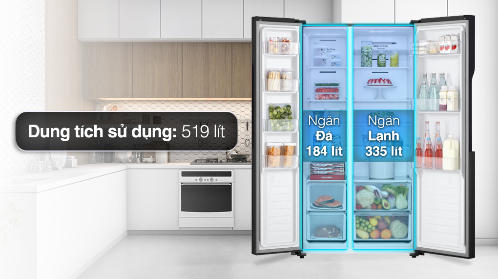 Tủ lạnh LG Inverter 519 lít GR-B256BL Tủ lạnh LG Inverter 519 lít GR-B256BL