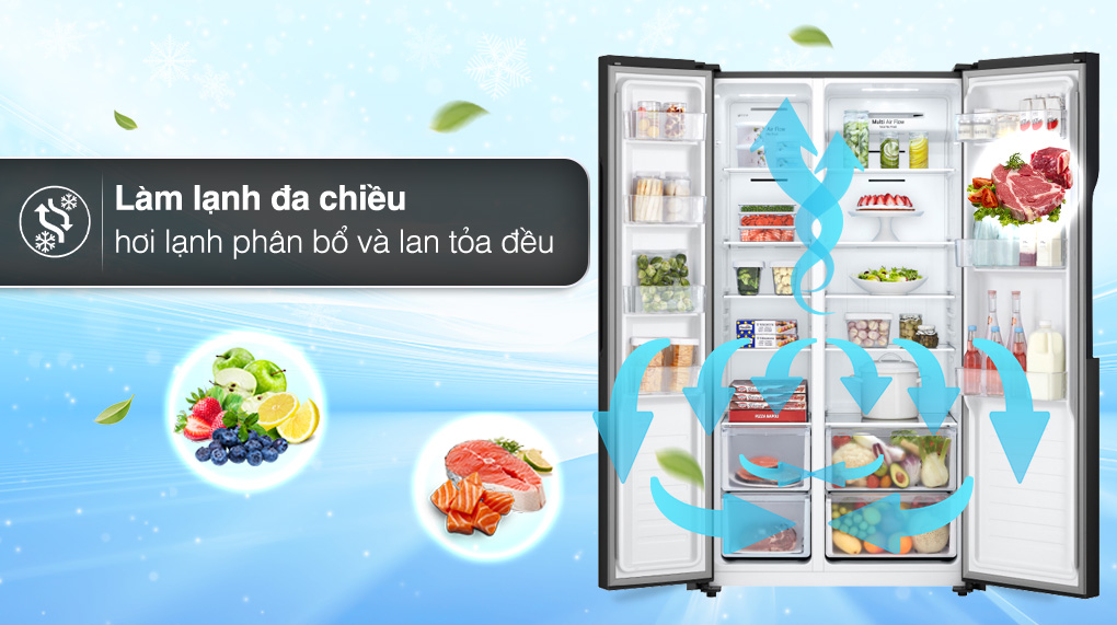 Tủ lạnh LG Inverter 519 lít GR-B256BL Tủ lạnh LG Inverter 519 lít GR-B256BL