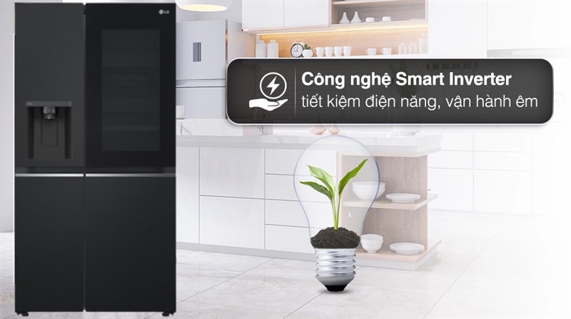tu lanh lg inverter 635 lit side by side instaview gr g257bl 36737 2