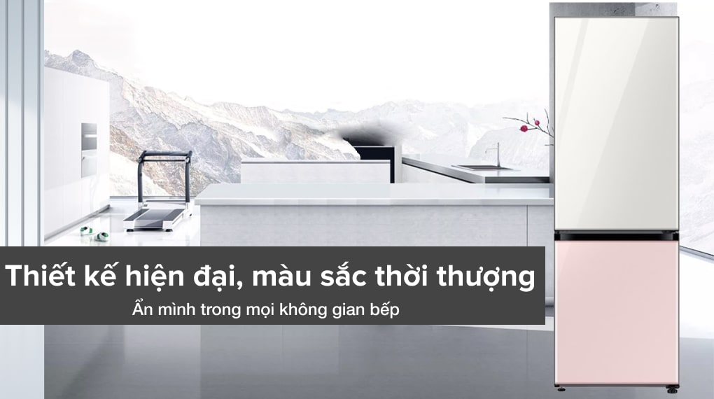 Thiết kế hiện đại-Tủ lạnh Samsung Inverter 339 lít RB33T307055/SV