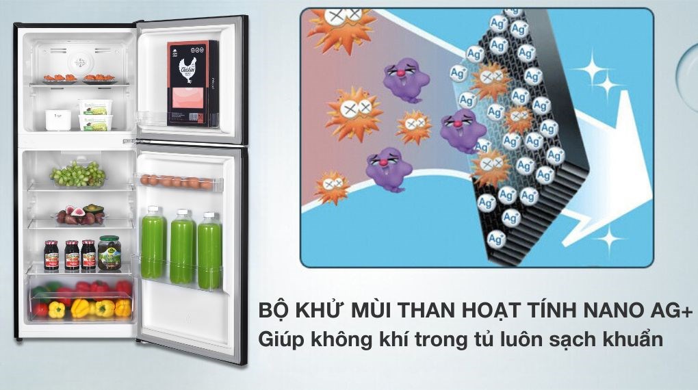 Tủ lạnh Sharp Inverter 181 lít SJ-X198V-DG - Công nghệ kháng khuẩn khử mùi tu lanh sharp inverter 198 lit sj x198v dg 24969 3