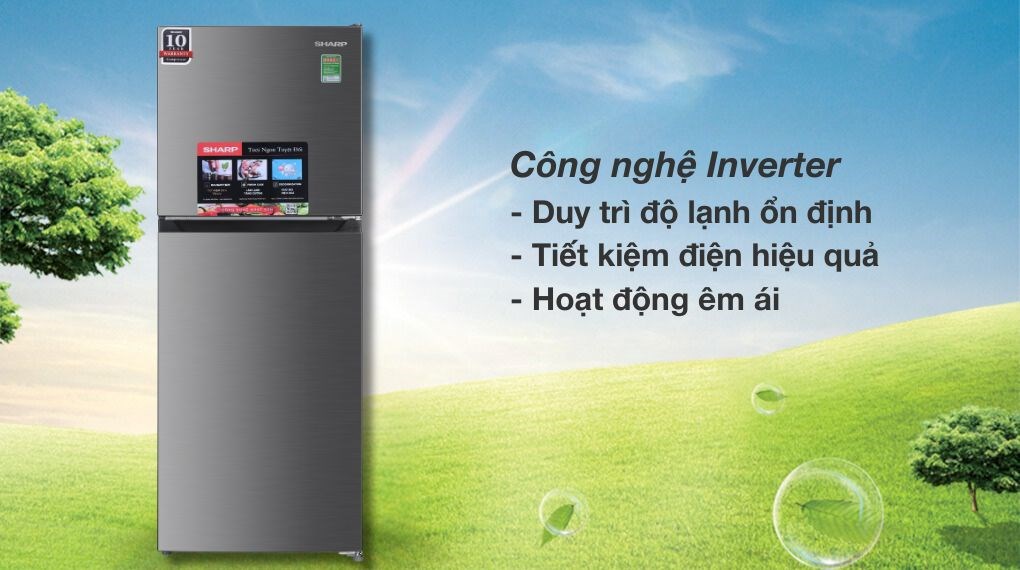 tu lanh sharp inverter 198 lit sj x198v sl 24970 2