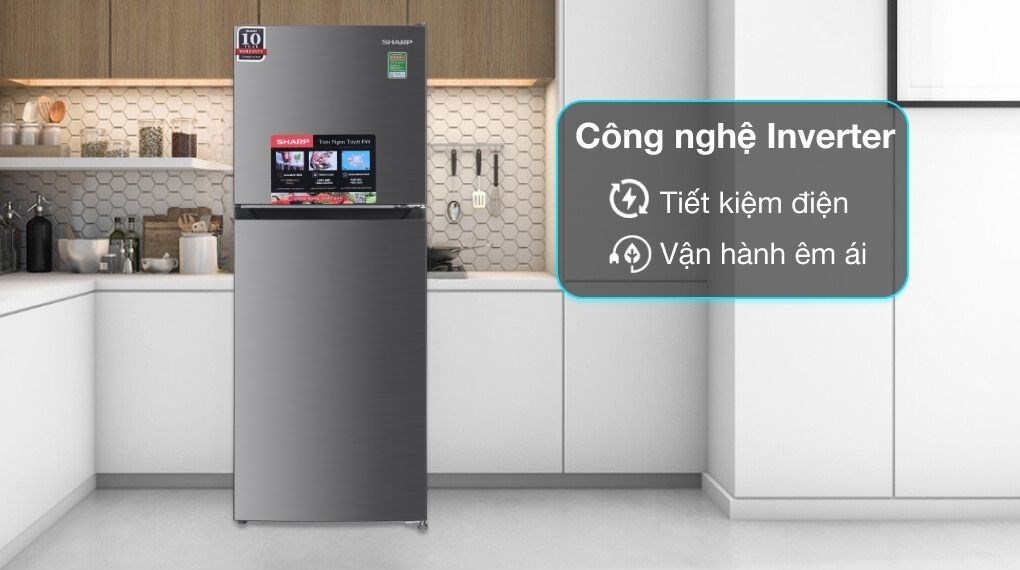 Tủ lạnh Sharp Inverter 197 lít SJ-X215V-SL - Công nghệ tiết kiệm điện tu lanh sharp inverter 215 lit sj x215v sl 24972 2