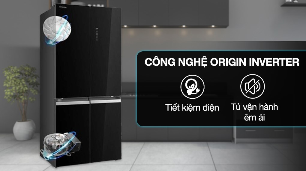 Tủ lạnh Toshiba Inverter 474 lít Multi Door GR-RF611WI-PGV(22)-XK - Công nghệ Inverter tiết kiệm điện tu lanh toshiba inverter 474 lit gr rf611wi pgv22 xk 54038 2