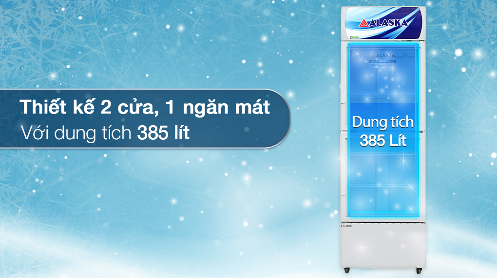 Tủ mát Alaska 385 lít LC-385D - Thiết kế