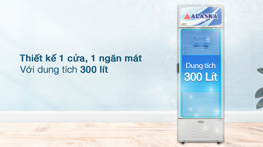 Tủ mát Alaska Inverter 300 lít LCI-300DX - Tổng quan thiết kế Tủ Mát Alaska Inverter 300 lít LCI-300