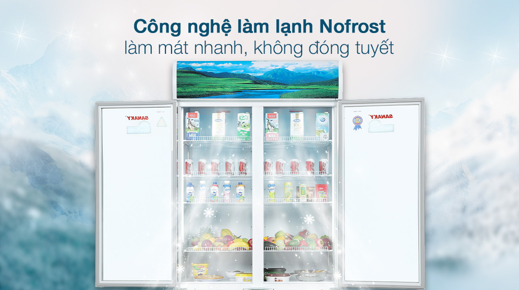 Tủ mát Sanaky Inverter 1100 lít TM.VH1209HP3 - Công nghệ làm lạnh Tủ mát Sanaky Inverter 1100 lít TM.VH1209HP3 - Công nghệ làm lạnh