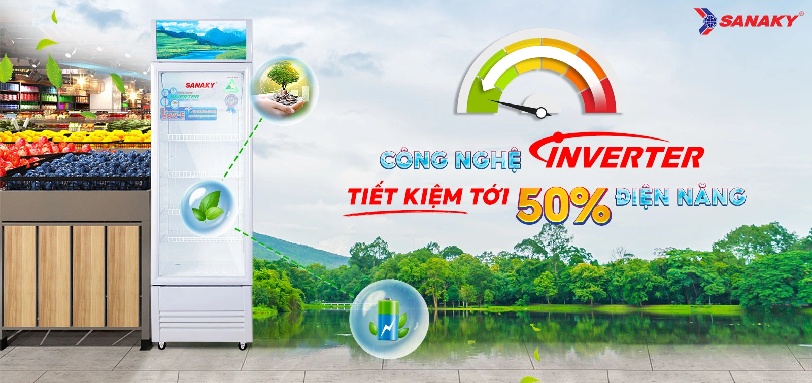 Công nghệ Inverter tiết kiệm tới 50% điện năng