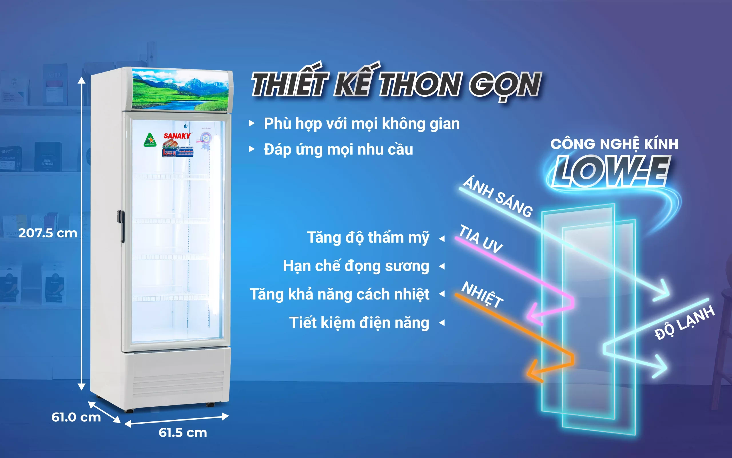Tủ mát Sanaky Inverter 400 lít VH-4089K3