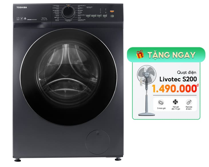 Máy Giặt Sấy Toshiba 10.5/7kg TWD-T21BU115UWV(MG)