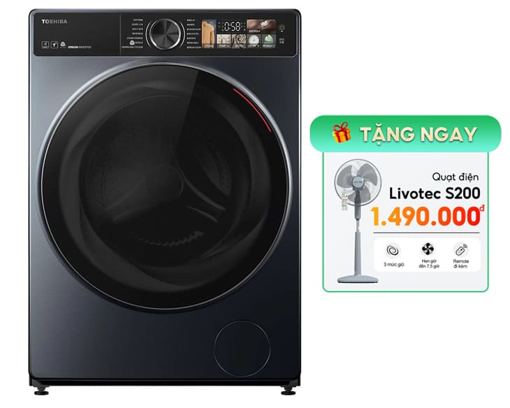 Máy Giặt Sấy Toshiba 10.5/7 kg TWD-T25BZU115MWV(MG)