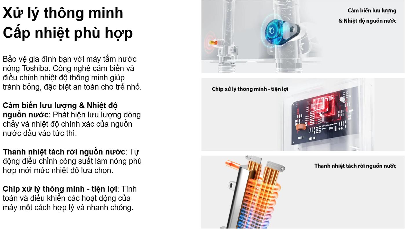 Máy nước nóng trực tiếp Toshiba TWH-45EMCPVN(S)-CB