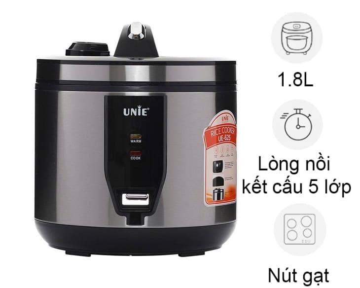 Nồi cơm điện nắp gài 1.8 lít UNIE 625