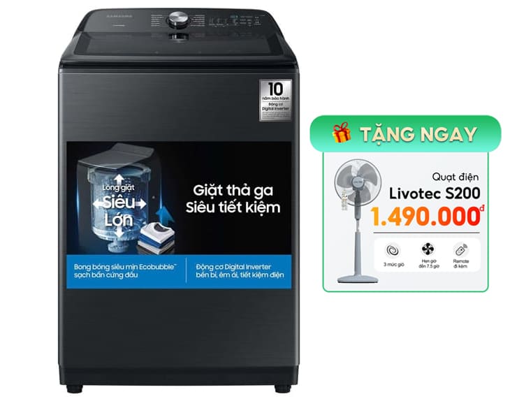 Máy Giặt Samsung Inverter 23 kg WA23A8377GV/SV