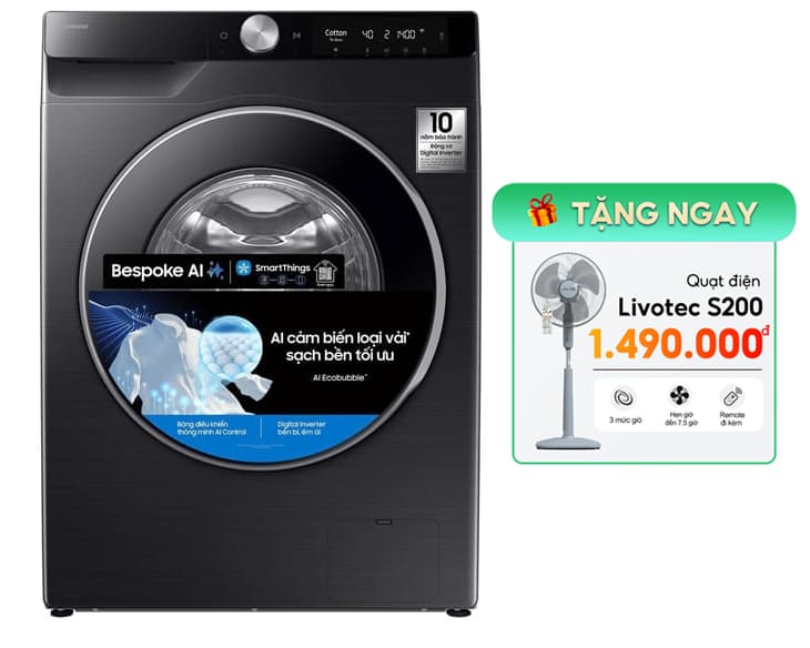 Máy Giặt Samsung Inverter 10 kg WW10DG6U34LBSV