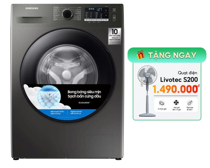 Máy Giặt Samsung Inverter 9.5 kg WW95TA046AX/SV